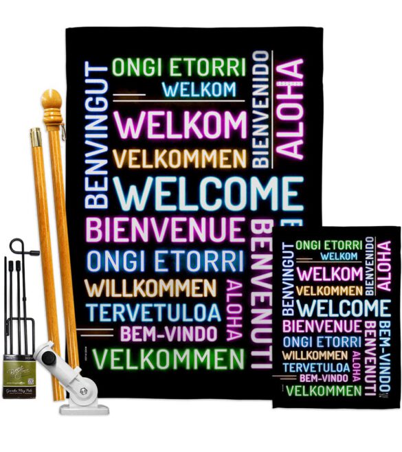 Best Welcome - Sweet Home Inspirational Vertical Impressions Decorative Flags HG137600 Made In USA - Image 6