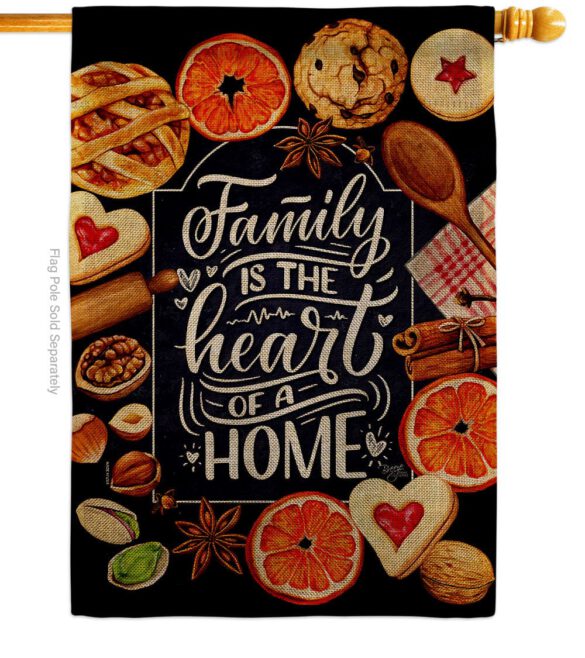 Family is Heart - Sweet Home Inspirational Vertical Impressions Decorative Flags HG100076 Made In USA - Image 12