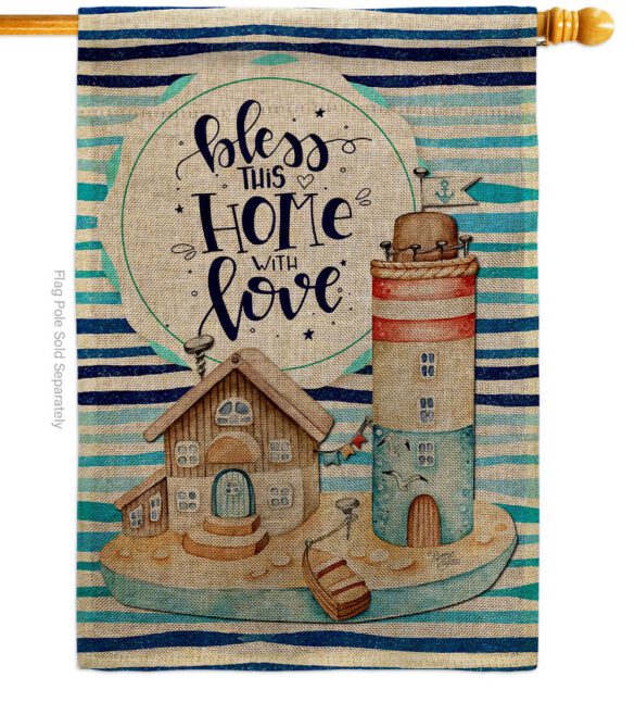 Bless Home Love - Sweet Home Inspirational Vertical Impressions Decorative Flags HG100083 Made In USA - Image 12