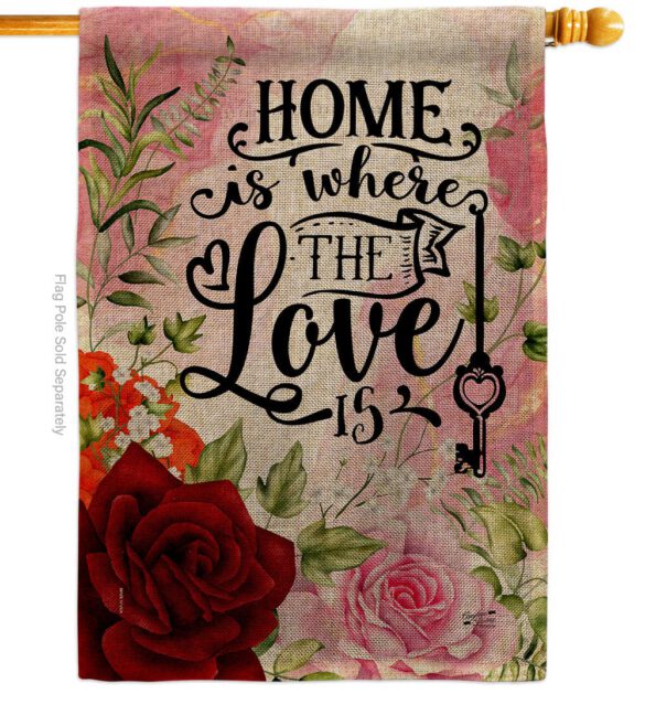 Home Love Is - Sweet Home Inspirational Vertical Impressions Decorative Flags HG130385 Made In USA - Image 23
