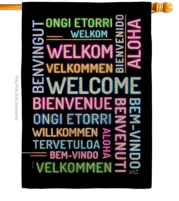 Best Welcome - Sweet Home Inspirational Vertical Impressions Decorative Flags HG137600 Made In USA - Image 14