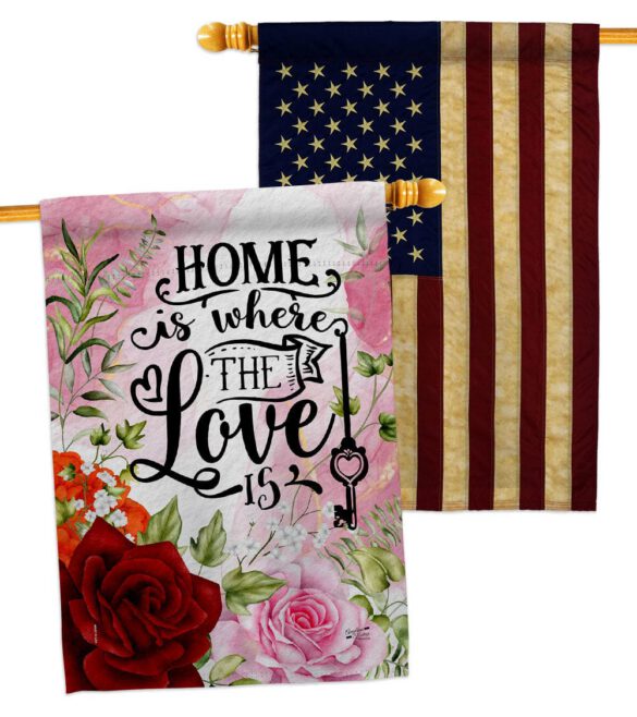Home Love Is - Sweet Home Inspirational Vertical Impressions Decorative Flags HG130385 Made In USA - Image 8