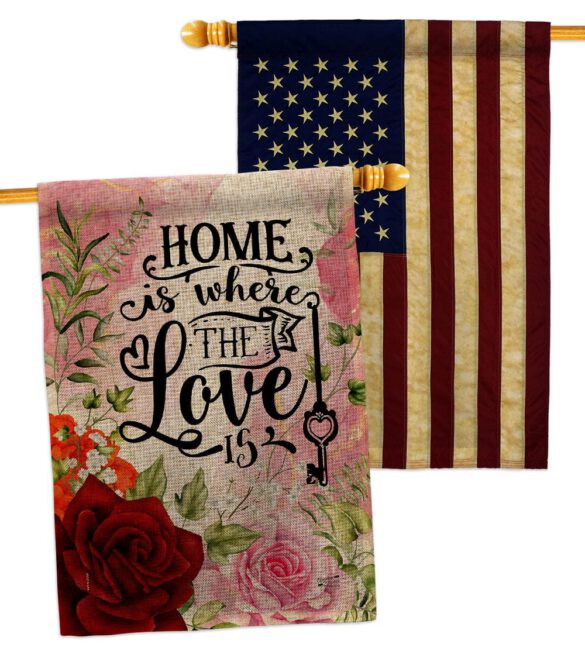 Home Love Is - Sweet Home Inspirational Vertical Impressions Decorative Flags HG130385 Made In USA - Image 29