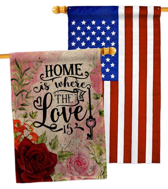 Home Love Is - Sweet Home Inspirational Vertical Impressions Decorative Flags HG130385 Made In USA - Image 31