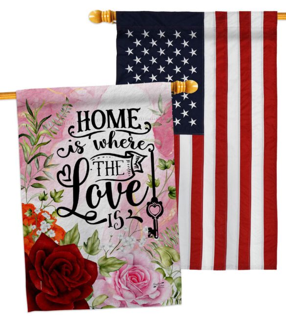 Home Love Is - Sweet Home Inspirational Vertical Impressions Decorative Flags HG130385 Made In USA - Image 15