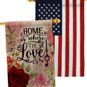 House Flag Sweet Home HP130385AC B