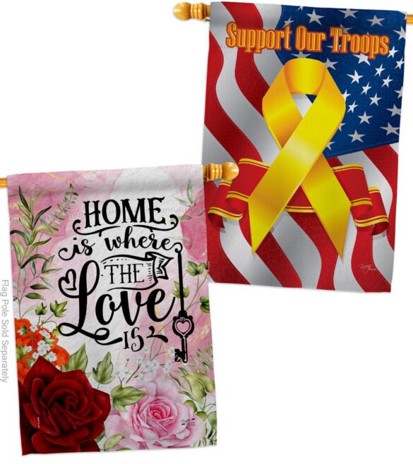 Home Love Is - Sweet Home Inspirational Vertical Impressions Decorative Flags HG130385 Made In USA - Image 14
