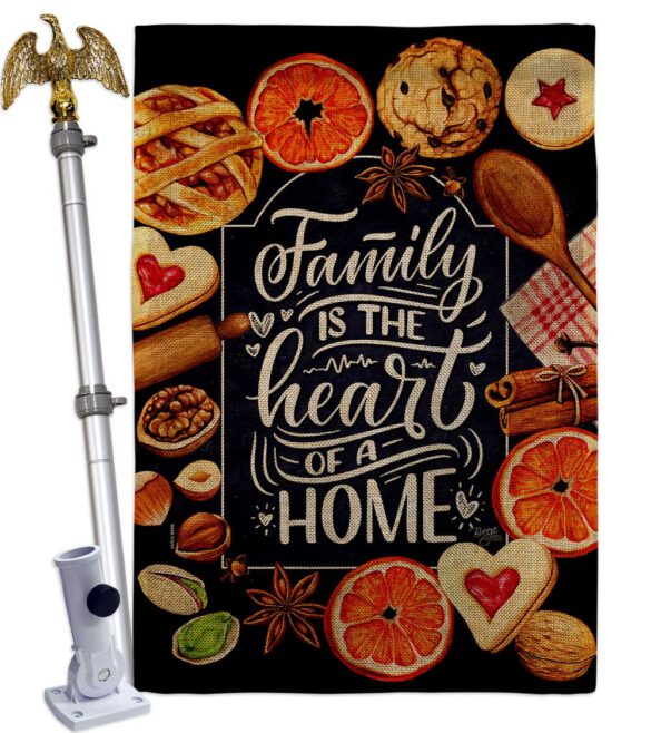 Family is Heart - Sweet Home Inspirational Vertical Impressions Decorative Flags HG100076 Made In USA - Image 19