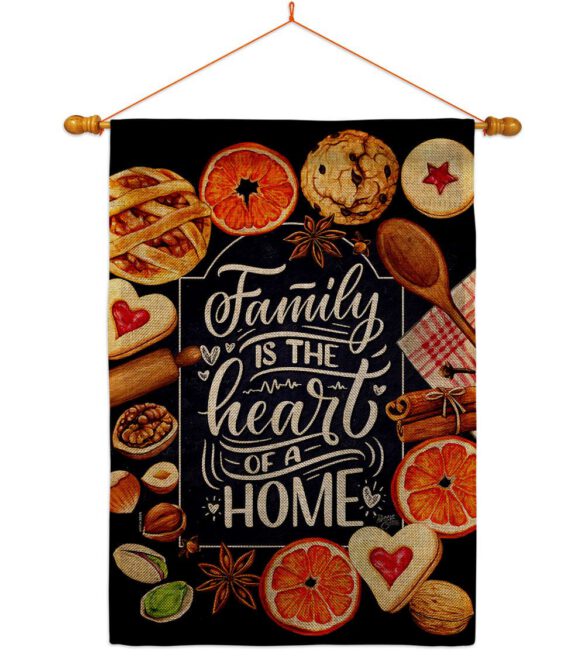Family is Heart - Sweet Home Inspirational Vertical Impressions Decorative Flags HG100076 Made In USA - Image 20
