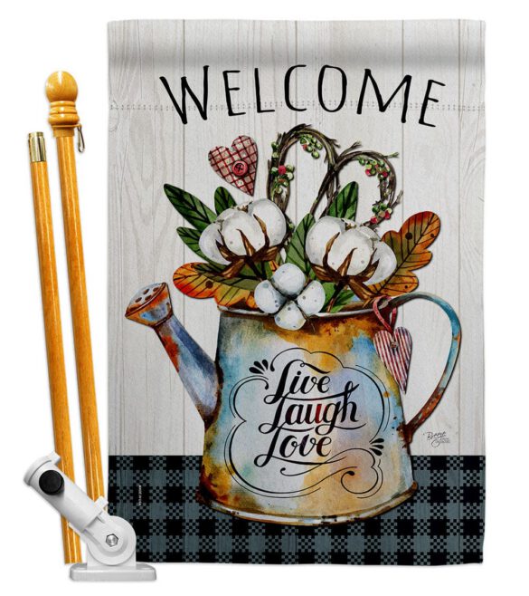 Cotton Bouquet - Sweet Home Inspirational Vertical Impressions Decorative Flags HG100079 Made In USA - Image 5