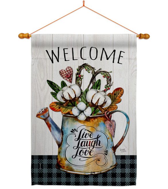 Cotton Bouquet - Sweet Home Inspirational Vertical Impressions Decorative Flags HG100079 Made In USA - Image 10