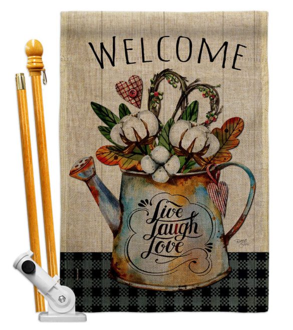 Cotton Bouquet - Sweet Home Inspirational Vertical Impressions Decorative Flags HG100079 Made In USA - Image 15