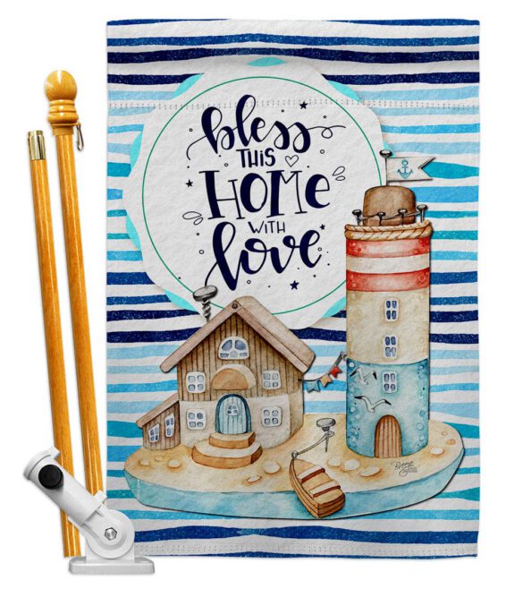 Bless Home Love - Sweet Home Inspirational Vertical Impressions Decorative Flags HG100083 Made In USA - Image 5