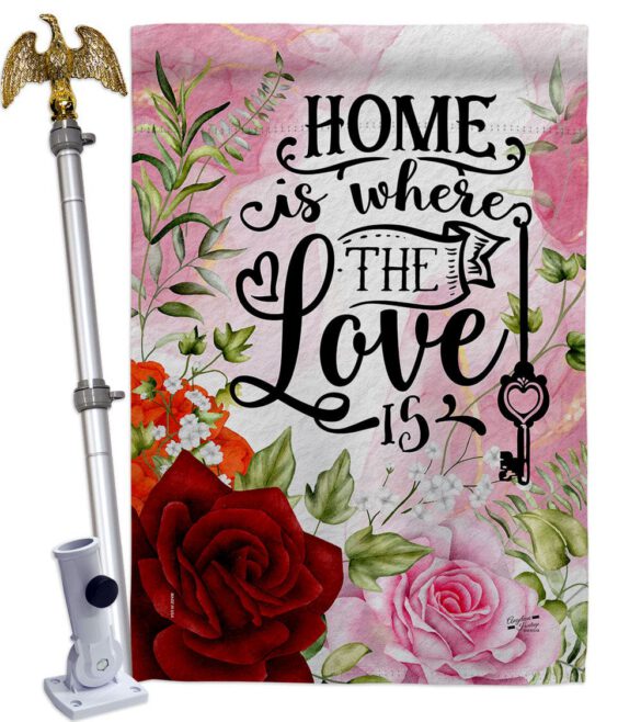 Home Love Is - Sweet Home Inspirational Vertical Impressions Decorative Flags HG130385 Made In USA - Image 20