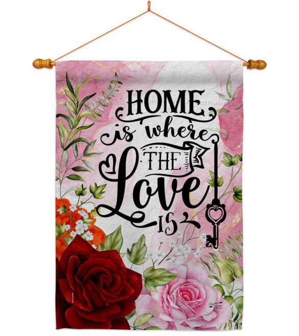 Home Love Is - Sweet Home Inspirational Vertical Impressions Decorative Flags HG130385 Made In USA - Image 21