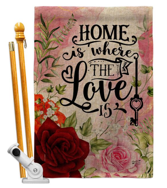 Home Love Is - Sweet Home Inspirational Vertical Impressions Decorative Flags HG130385 Made In USA - Image 26