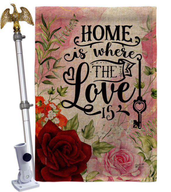 Home Love Is - Sweet Home Inspirational Vertical Impressions Decorative Flags HG130385 Made In USA - Image 41