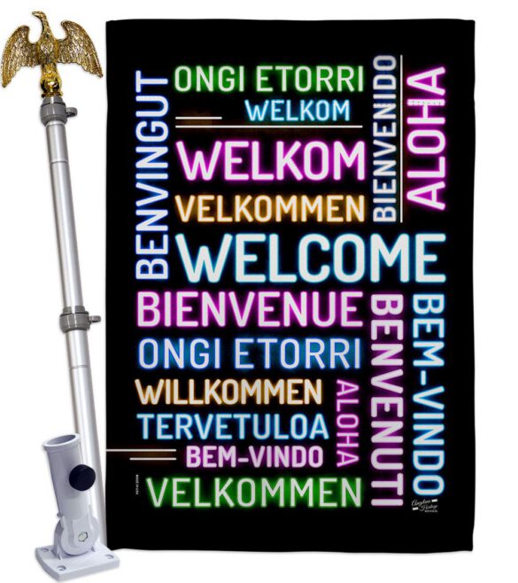 Best Welcome - Sweet Home Inspirational Vertical Impressions Decorative Flags HG137600 Made In USA - Image 11