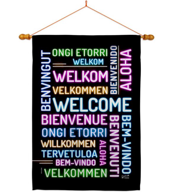 Best Welcome - Sweet Home Inspirational Vertical Impressions Decorative Flags HG137600 Made In USA - Image 12