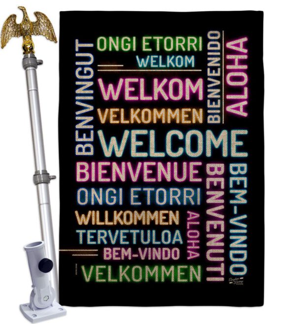 Best Welcome - Sweet Home Inspirational Vertical Impressions Decorative Flags HG137600 Made In USA - Image 23