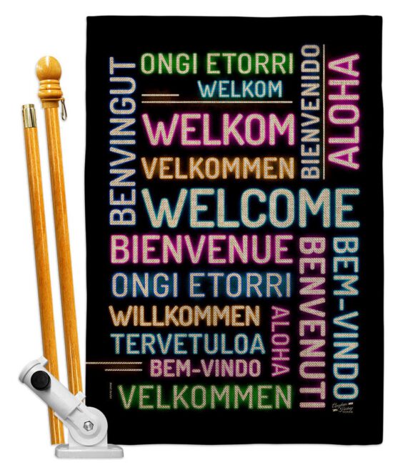 Best Welcome - Sweet Home Inspirational Vertical Impressions Decorative Flags HG137600 Made In USA - Image 17