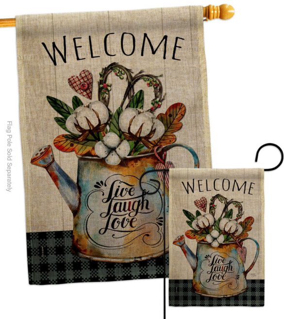 Cotton Bouquet - Sweet Home Inspirational Vertical Impressions Decorative Flags HG100079 Made In USA - Image 13
