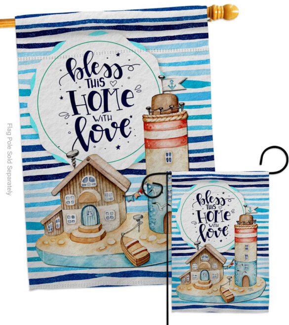 Bless Home Love - Sweet Home Inspirational Vertical Impressions Decorative Flags HG100083 Made In USA - Image 3