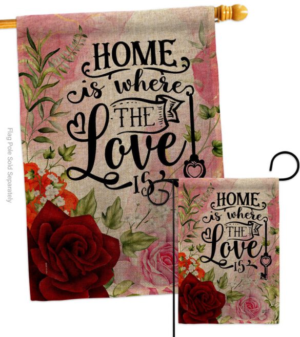 Home Love Is - Sweet Home Inspirational Vertical Impressions Decorative Flags HG130385 Made In USA - Image 24