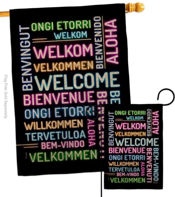 Best Welcome - Sweet Home Inspirational Vertical Impressions Decorative Flags HG137600 Made In USA - Image 15