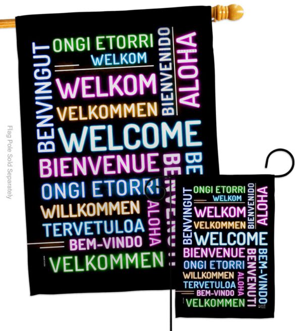 Best Welcome - Sweet Home Inspirational Vertical Impressions Decorative Flags HG137600 Made In USA - Image 3
