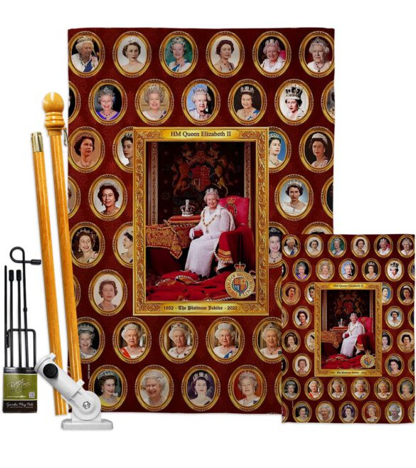 HM Queen Elizabeth II - Expression Inspirational Vertical Impressions Decorative Flags HG180316 Made In USA - Image 6
