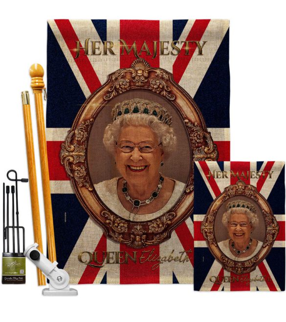 Her Majesty QE II - Expression Inspirational Vertical Impressions Decorative Flags HG180340 Made In USA - Image 27