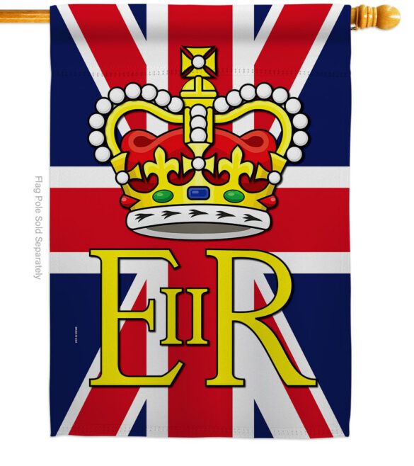 Elizabeth Reginal II - Expression Inspirational Vertical Impressions Decorative Flags HG180313 Made In USA - Image 2