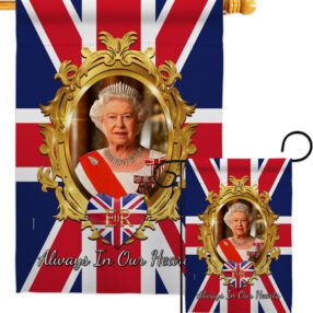 Always In our Heart - Expression Inspirational Vertical Impressions Decorative Flags HG180323 Made In USA