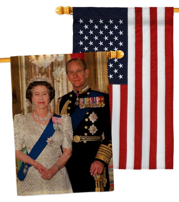 British Remarkable Couple - Expression Inspirational Vertical Impressions Decorative Flags HG180320 Made In USA - Image 36