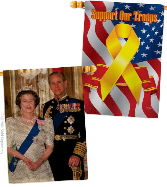 British Remarkable Couple - Expression Inspirational Vertical Impressions Decorative Flags HG180320 Made In USA - Image 35