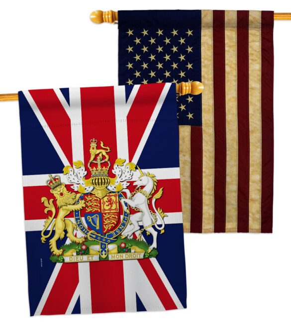 Coat Of Arms Of United Kingdom - Expression Inspirational Vertical Impressions Decorative Flags HG180324 Made In USA - Image 8