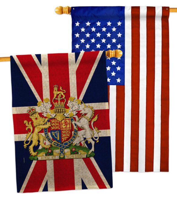 Coat Of Arms Of United Kingdom - Expression Inspirational Vertical Impressions Decorative Flags HG180324 Made In USA - Image 31