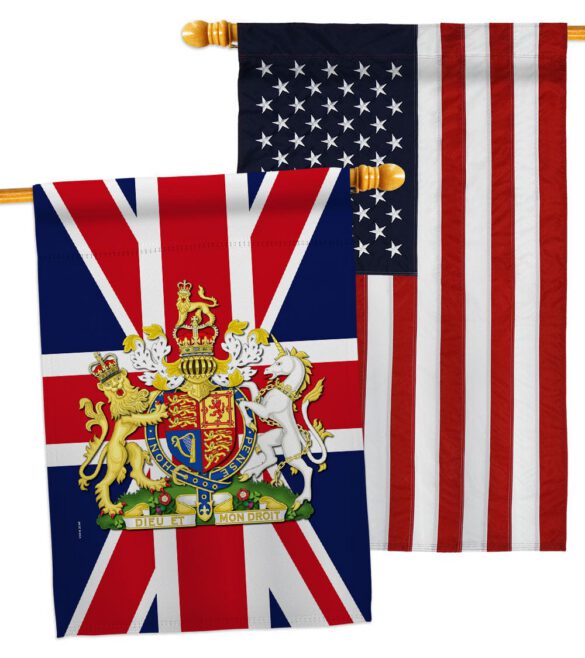 Coat Of Arms Of United Kingdom - Expression Inspirational Vertical Impressions Decorative Flags HG180324 Made In USA - Image 15