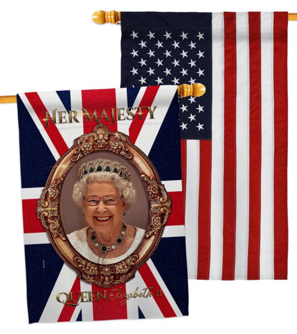 Her Majesty QE II - Expression Inspirational Vertical Impressions Decorative Flags HG180340 Made In USA - Image 15