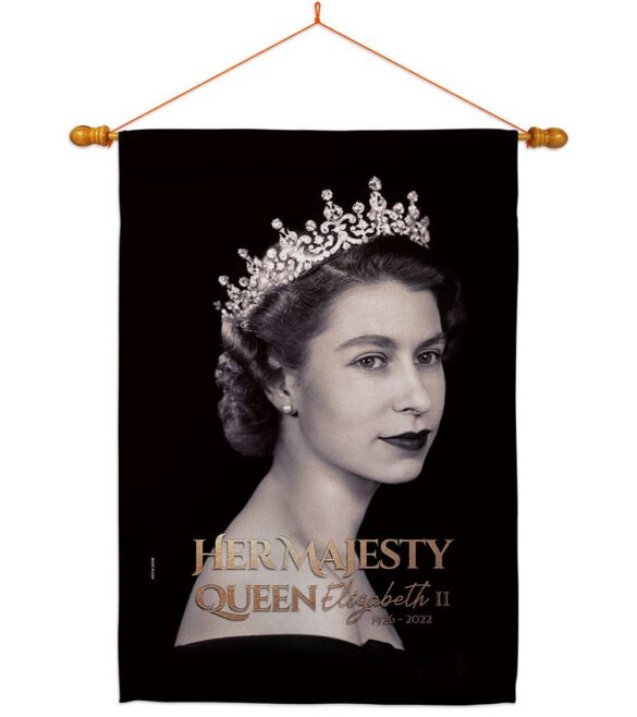 Her Majesty Queen - Sympathy Inspirational Horizontal Impressions Decorative Flags HG180311 Made In USA - Image 21