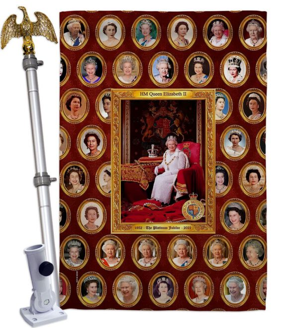 HM Queen Elizabeth II - Expression Inspirational Vertical Impressions Decorative Flags HG180316 Made In USA - Image 20