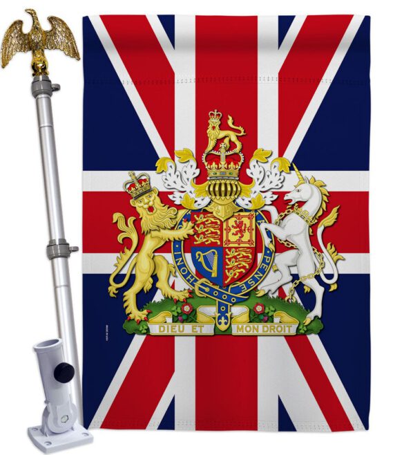 Coat Of Arms Of United Kingdom - Expression Inspirational Vertical Impressions Decorative Flags HG180324 Made In USA - Image 20