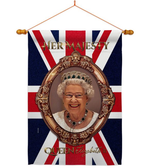 Her Majesty QE II - Expression Inspirational Vertical Impressions Decorative Flags HG180340 Made In USA - Image 21