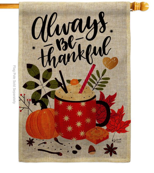 Always Thankful - Thanksgiving Fall Vertical Impressions Decorative Flags HG137591 Made In USA - Image 15