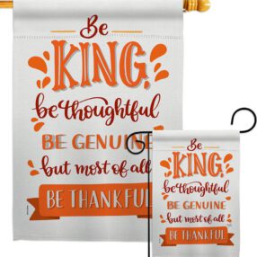 Be Thanksful - Thanksgiving Fall Vertical Impressions Decorative Flags HG113089 Made In USA