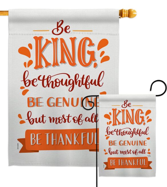 Be Thanksful - Thanksgiving Fall Vertical Impressions Decorative Flags HG113089 Made In USA