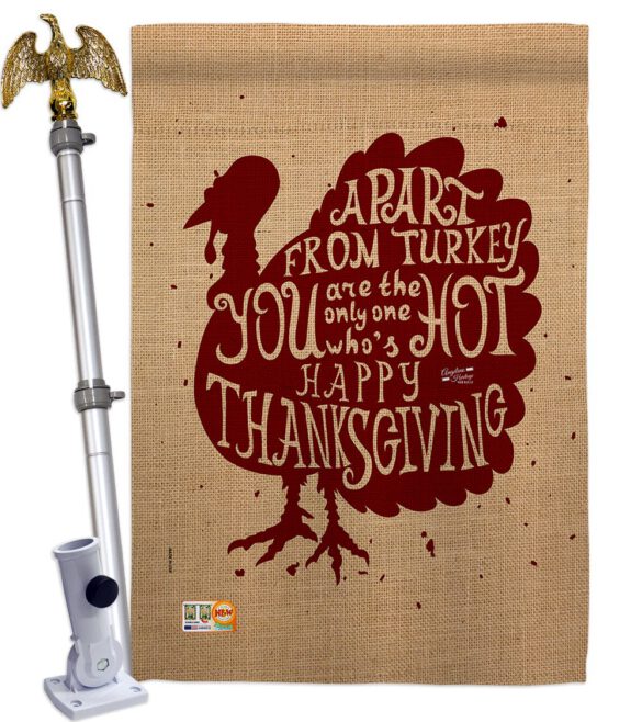 A Part From Turkey - Thanksgiving Fall Vertical Impressions Decorative Flags HG137118 Made In USA - Image 14