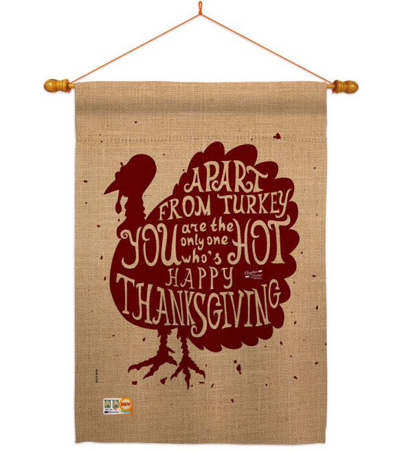 A Part From Turkey - Thanksgiving Fall Vertical Impressions Decorative Flags HG137118 Made In USA - Image 15