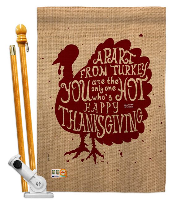A Part From Turkey - Thanksgiving Fall Vertical Impressions Decorative Flags HG137118 Made In USA - Image 6